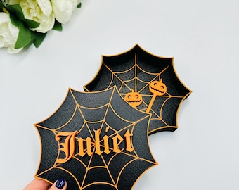 Fillable Spiderweb Candy Tray: Halloween Party Decor