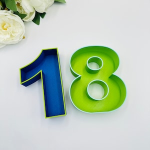 Fillable number tray for Birthday numbers decoration Empty number charcuterie tray Anniversary numbers for party Letters for filling dessert