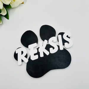 Custom dog name Sign for dog kennel Puppy name sign Home pets wall name sign Dog plaque for Paw house Dog lover Pet name Christmas gift