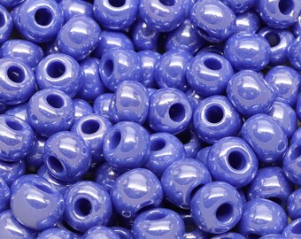 Preciosa Tschechische Demi Runde Glas Rocailles 32/0 - Opak Light Royal Blue Sfinx - 50 Gramm