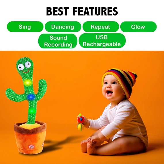 Cactus dansant jouets pour bébé de 6 à 12 mois jouet cactus - Temu