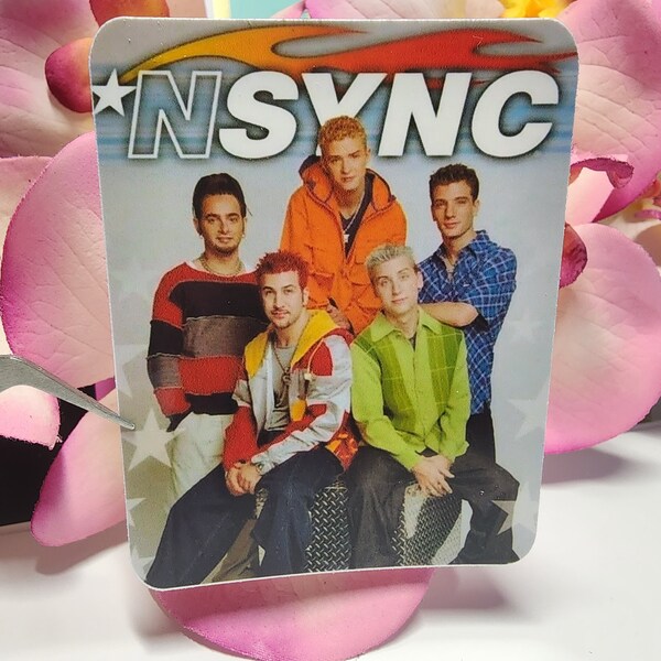 NSYNC sticker, in my n'sync Era, nsync tour decal, 90's boy band, 00's music, 1990s band, 2000's greatest hits, handmade sticker, nsync cd