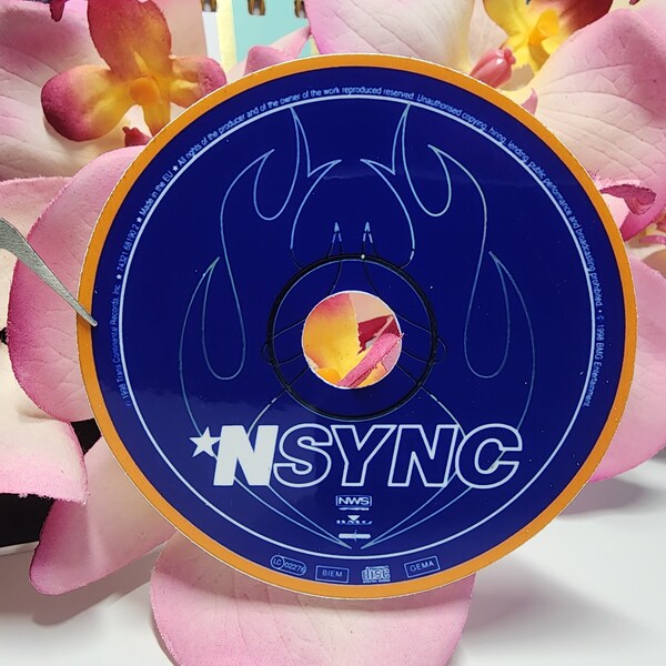 NSYNC sticker, in my n'sync Era, nsync tour decal, 90's boy band, 00's music, 1990s band, 2000's greatest hits, handmade sticker, nsync cd