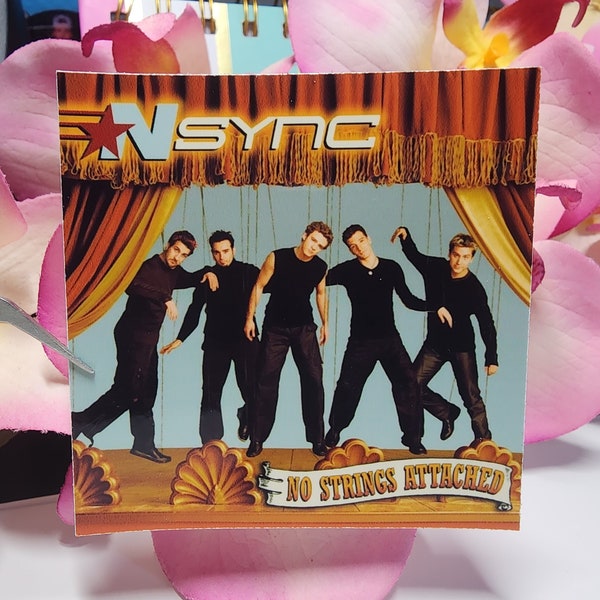 NSYNC sticker, in my n'sync Era, nsync tour decal, 90's boy band, 00's music, 1990s band, 2000's greatest hits, handmade sticker, nsync cd