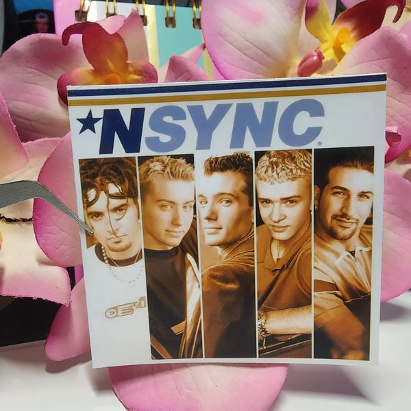 NSYNC sticker, in my n'sync Era, nsync tour decal, 90's boy band, 00's music, 1990s band, 2000's greatest hits, handmade sticker, nsync cd