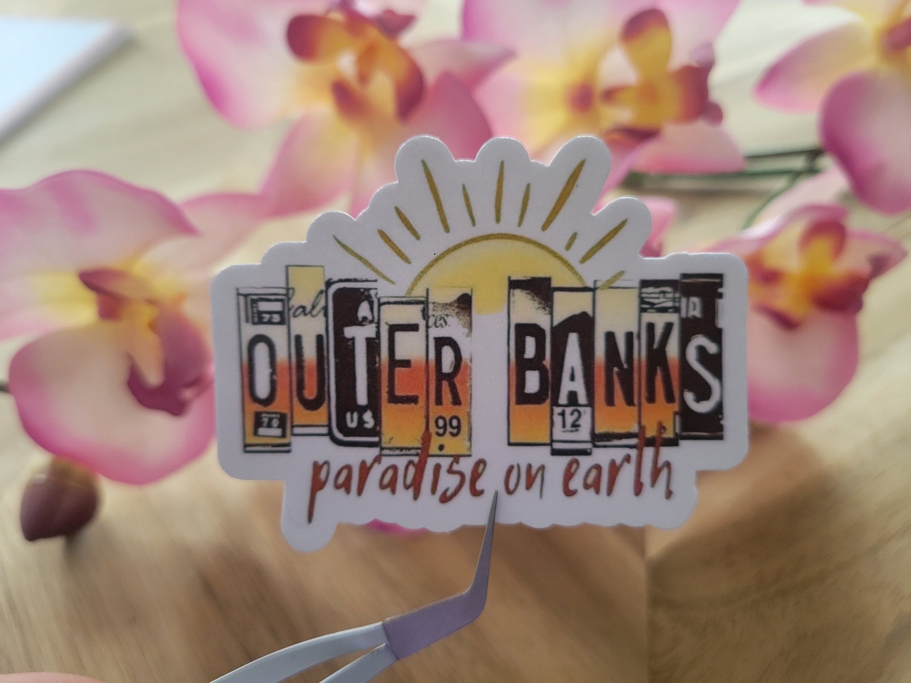 Outer Banks sticker, Pogue Life, OBX, OBX3, laptop, water bottle, vinyl