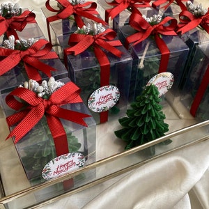 Candela a forma di albero di pino, regalo di Natale, regali di Capodanno, regali di candele di Natale, candela per albero di Natale, regalo di Capodanno, regali personalizzati,