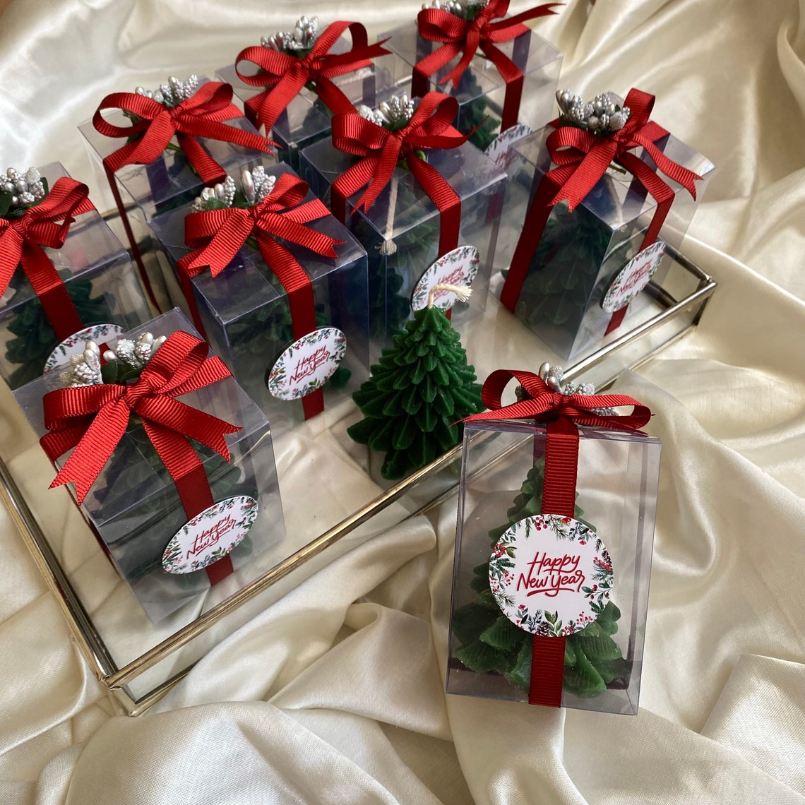 Christmas Gift Pine Tree Candle, New Year Gifts, Christmas Candle Gifts