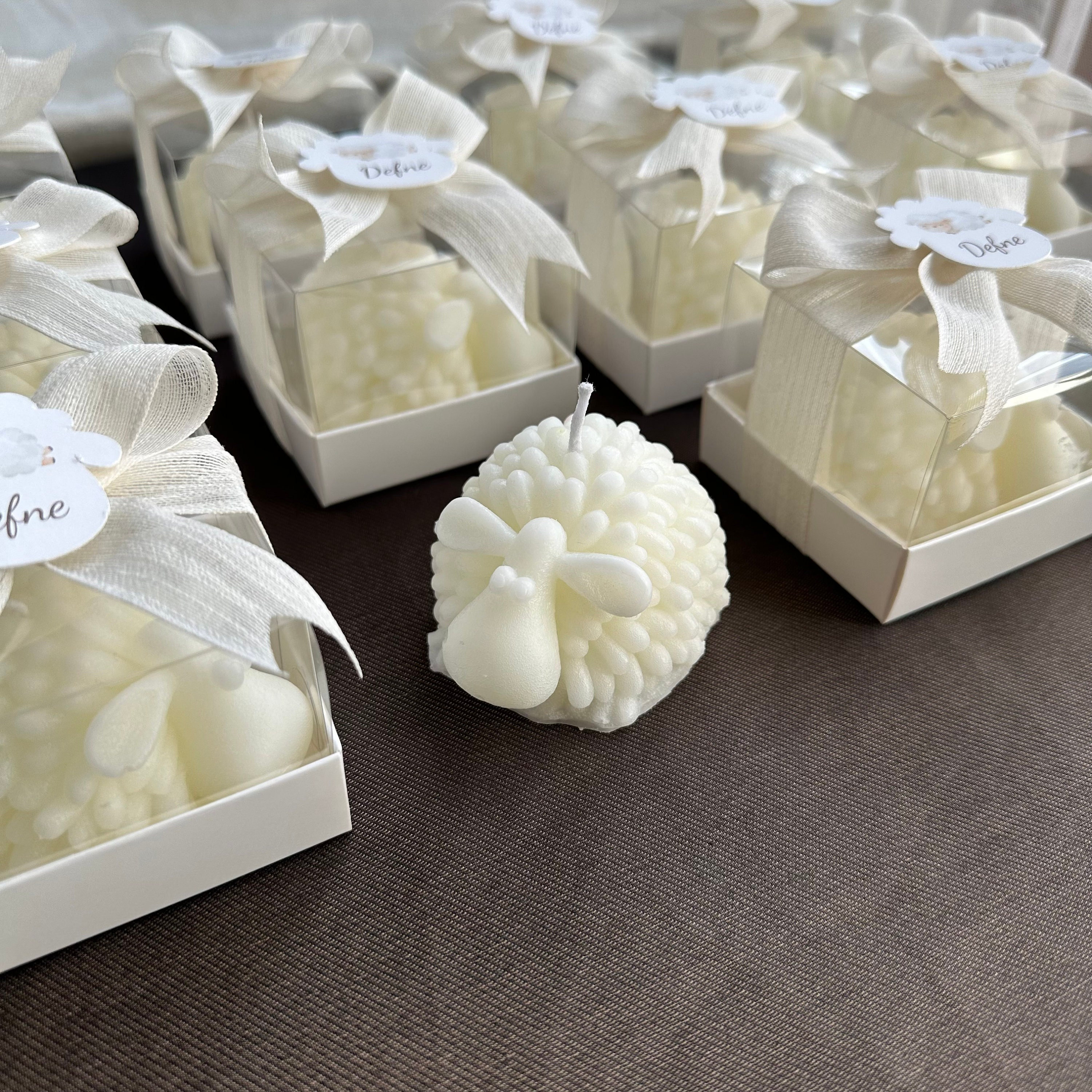 Baby Shower Party Favors for Guests, Sheep Candle Favors for Baby Birthday, Birthday Party Favors, Kids Birthday Favor, Gender Party, Lamb