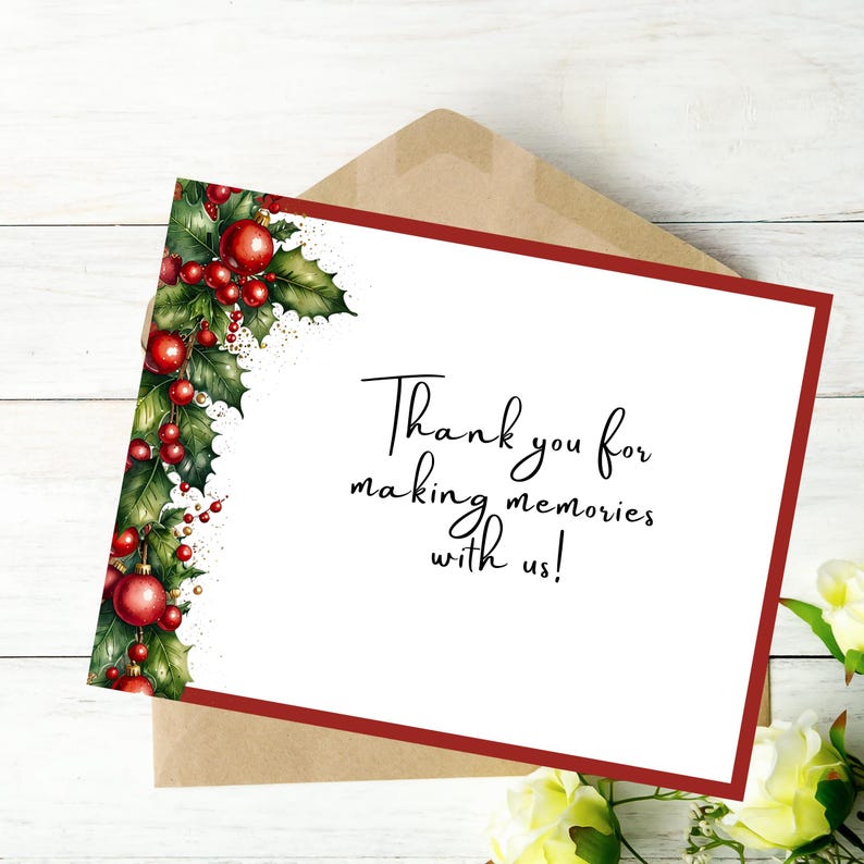 Printable Mistletoe Note Cards, Instant Download, Last Minute Card ...