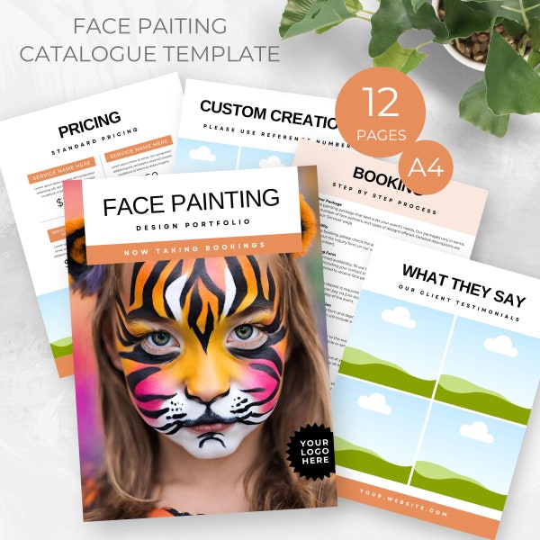 Face Painting Menu - Etsy
