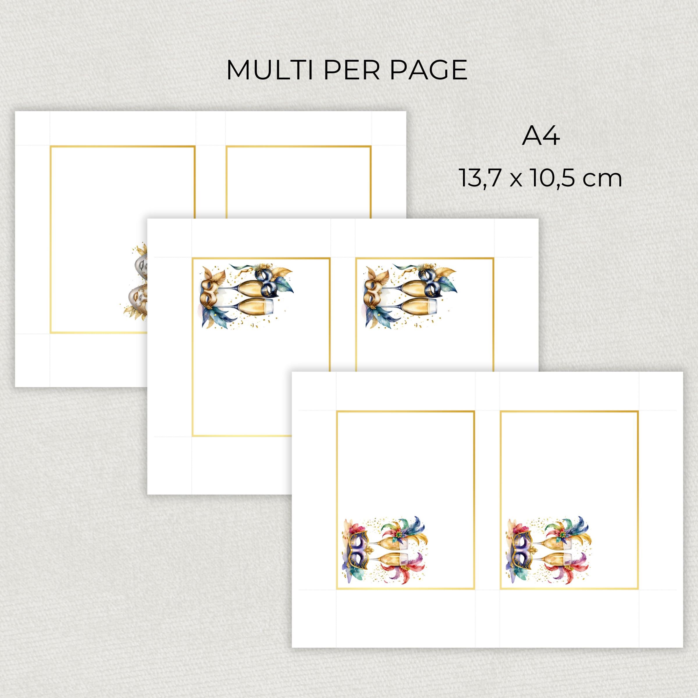 Printable Masquerade Ball Note Cards, Instant Download Stationery Set ...