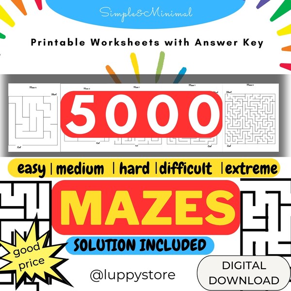 Adult Maze Printable - Etsy