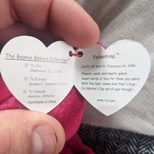 Valentina 1999 Holy Grail Beanie Babie