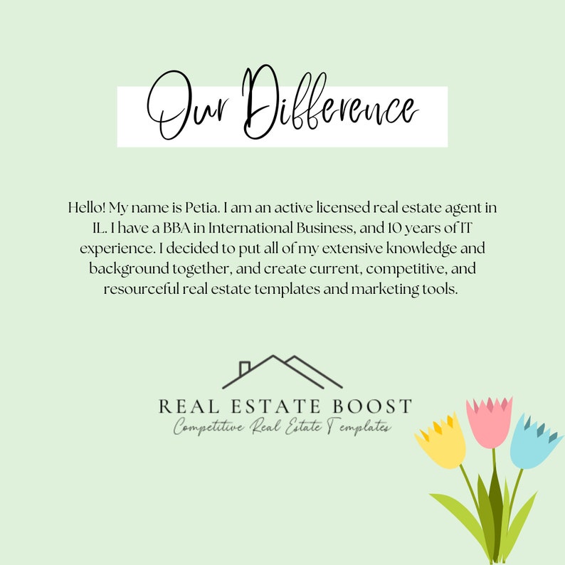 Easter Real Estate Postcard Realtor Spring Postcard Real Estate Spring