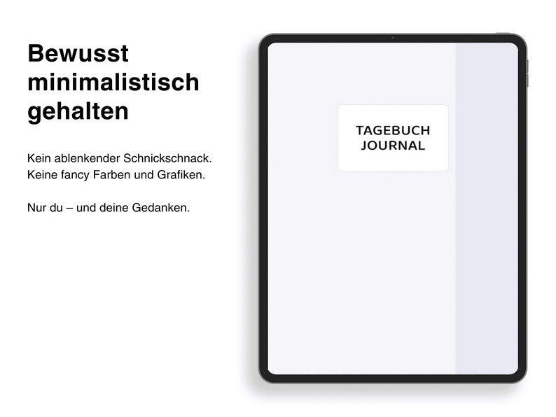 Digitales Tagebuch Journal PDF auf Deutsch für GoodNotes iPad Bild 6