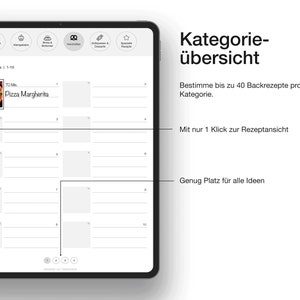 Digitales Backbuch PDF zum Selberschreiben auf Deutsch für GoodNotes image 3