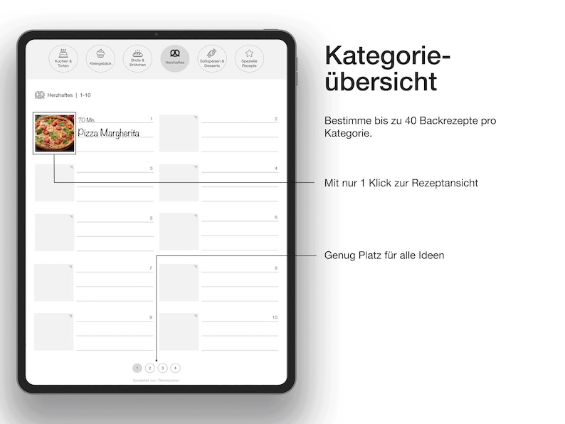 Digitales Backbuch PDF zum Selberschreiben auf Deutsch für GoodNotes image 3