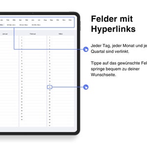 Digitales Tagebuch Journal PDF auf Deutsch für GoodNotes iPad Bild 3