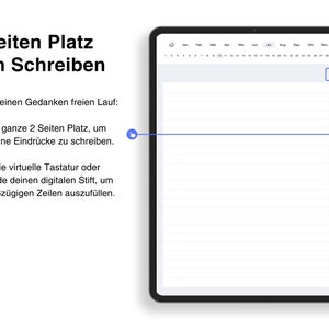 Digitales Tagebuch Journal PDF auf Deutsch für GoodNotes iPad Bild 4
