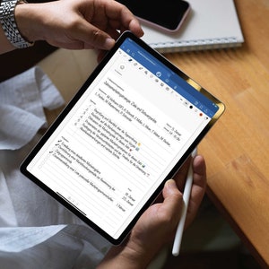 Digitales Notizbuch für Besprechungen & Meetings auf Deutsch für GoodNotes iPad Bild 9