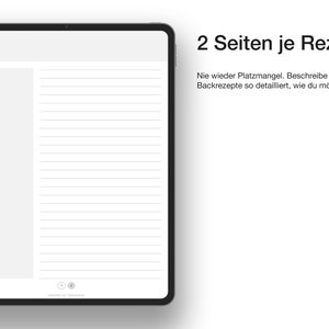 Digitales Backbuch PDF zum Selberschreiben auf Deutsch für GoodNotes image 5