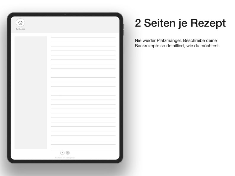 Digitales Backbuch PDF zum Selberschreiben auf Deutsch für GoodNotes image 5