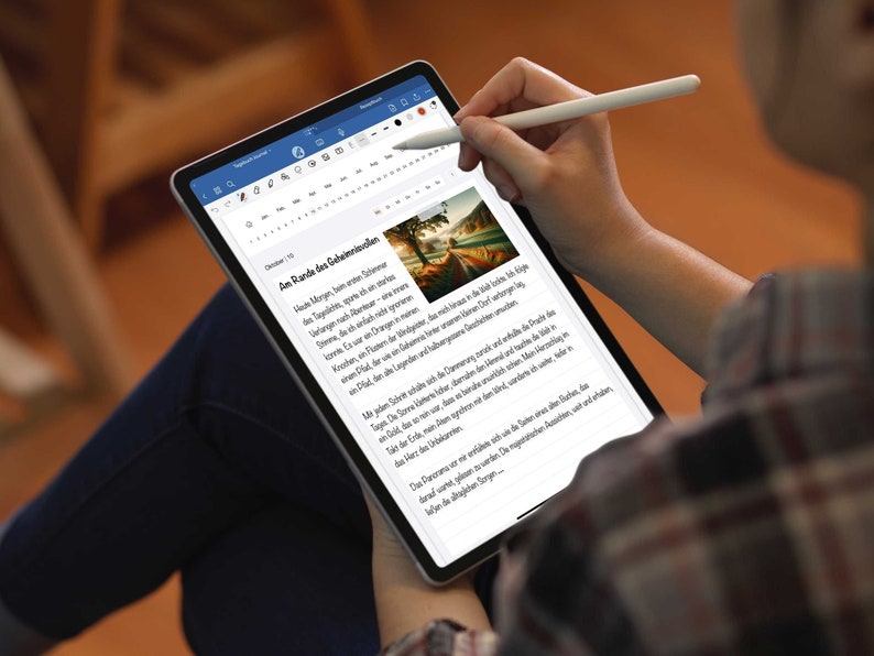 Digitales Tagebuch Journal PDF auf Deutsch für GoodNotes iPad Bild 8