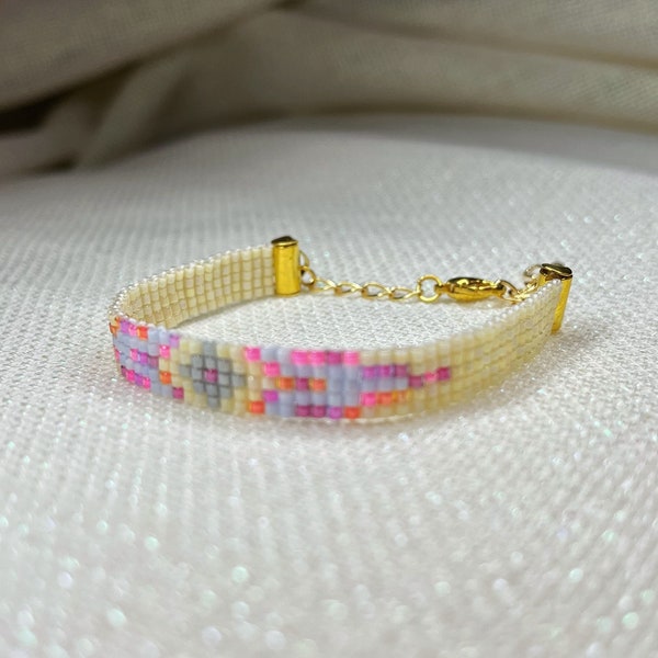ARMCANDY MIYUKI BRACELET, Unique Jewelry, Miyuki Beaded Bracelet, Handmade, Bead Woven, Cute Armband, Gifts For Her, Multicolored Wristband