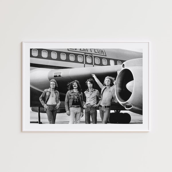 Led Zeppelin, Black and White Photography Prints, Led Zeppelin Poster, Photography Wall Art, Led Zeppelin Print, Music Wall Art