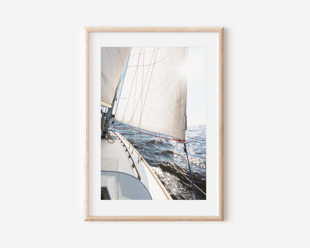 Ocean Print Sailing Boat Fine Art Photos Photography Wall - Etsy