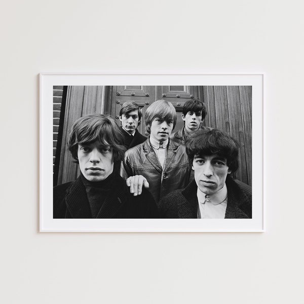 Rolling Stones Print, Black and White Photography Print, The Rolling Stones, Black and White Wall Art, Rolling Stones Poster, Music Wall Art