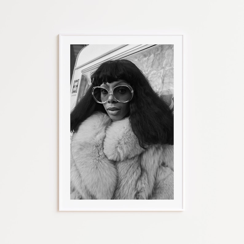 Donna Summer, Black and White Photography Print, Donna Summer Print, Photography Print, Donna Summer Poster, Photography Art, Music Wall Art image 1