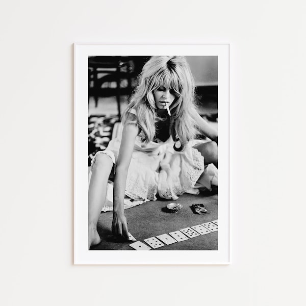 Brigitte Bardot Print, Old Hollywood Poster, Brigitte Bardot Poster, Black and White Photography Prints, Photography Prints, Fine Art Photos
