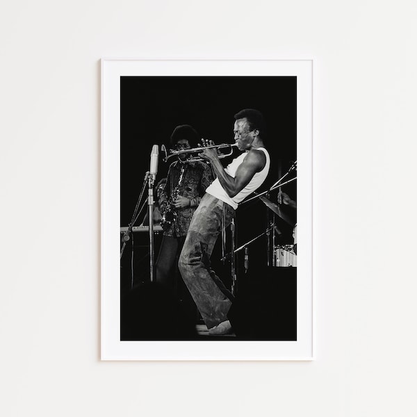 Miles Davis, Black and White Photography Prints, Miles Davis Poster, Black and White Wall Art, Miles Davis Print, Music Wall Art