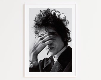 Bob Dylan Print, Black and White Photography Prints, Bob Dylan Poster, Photography Wall Art, Bob Dylan, Music Wall Art, Framed Art