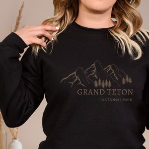 Grand Teton Nationalpark Sweatshirt | Wyoming Sweatshirt, Rocky Mountain Shirt, Grand Teton Sweatshirt, Nationalpark Graphic Tee Geschenke