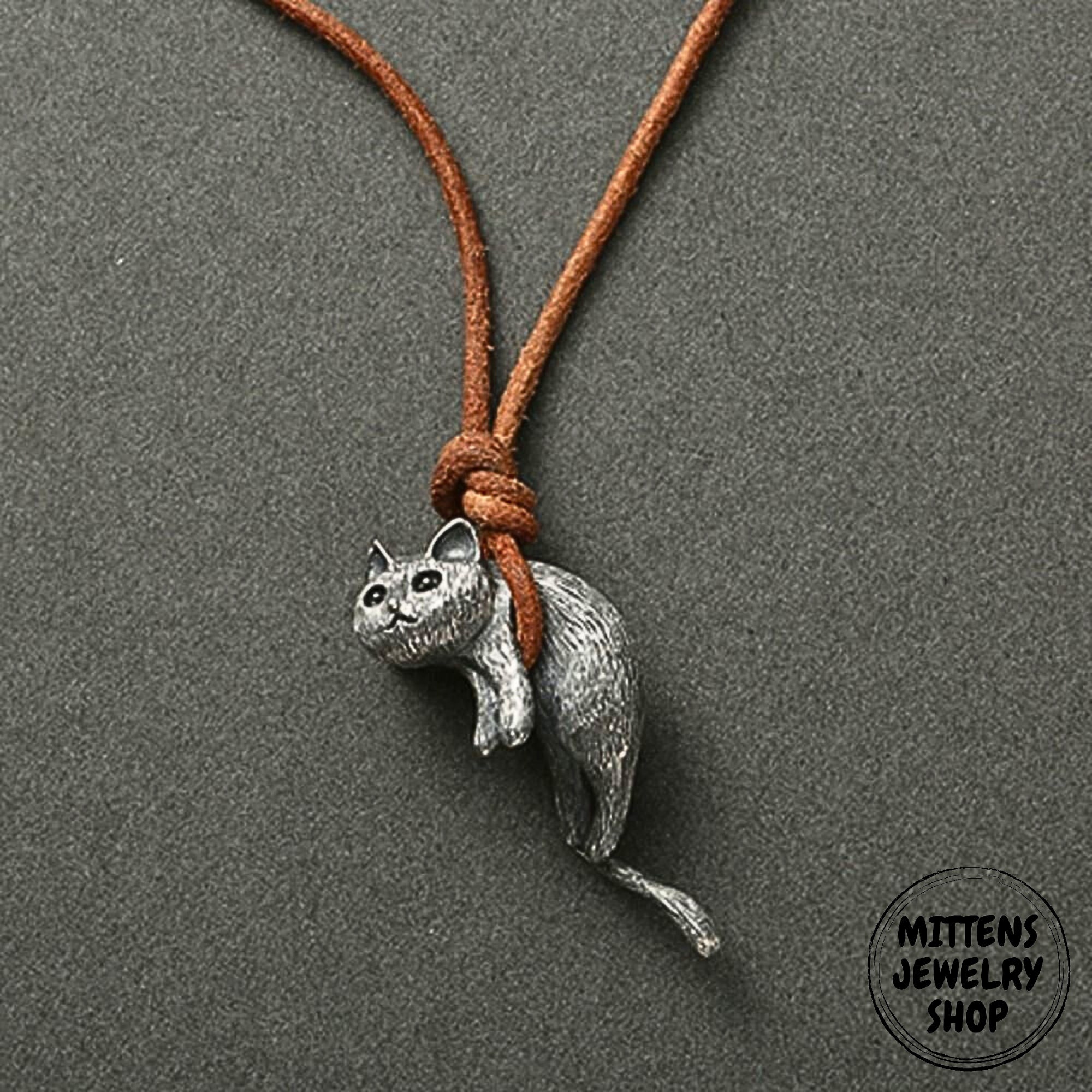 Cute Cat Necklace Cat Necklace for Women Cat Jewelry Etsy