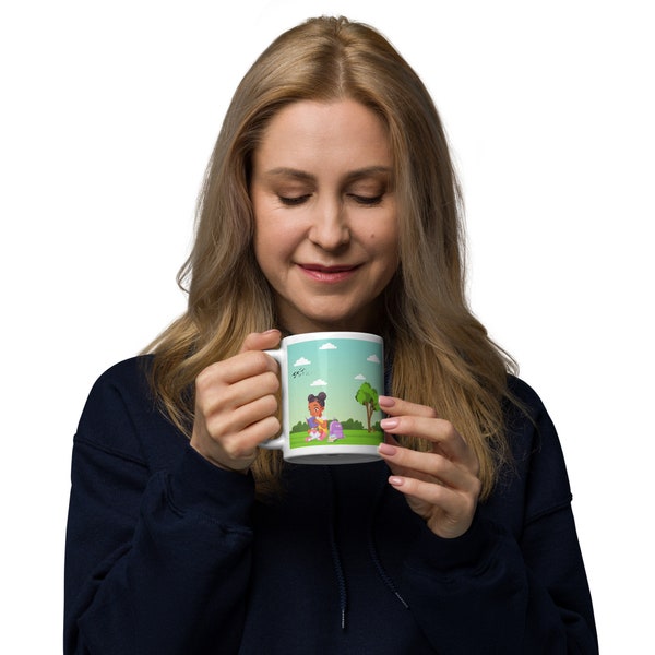 Kiki Mug | Book Readers | Book lovers | Gift for her | Gift for him | Ceramics mug | Coffee mug | Tea Mug