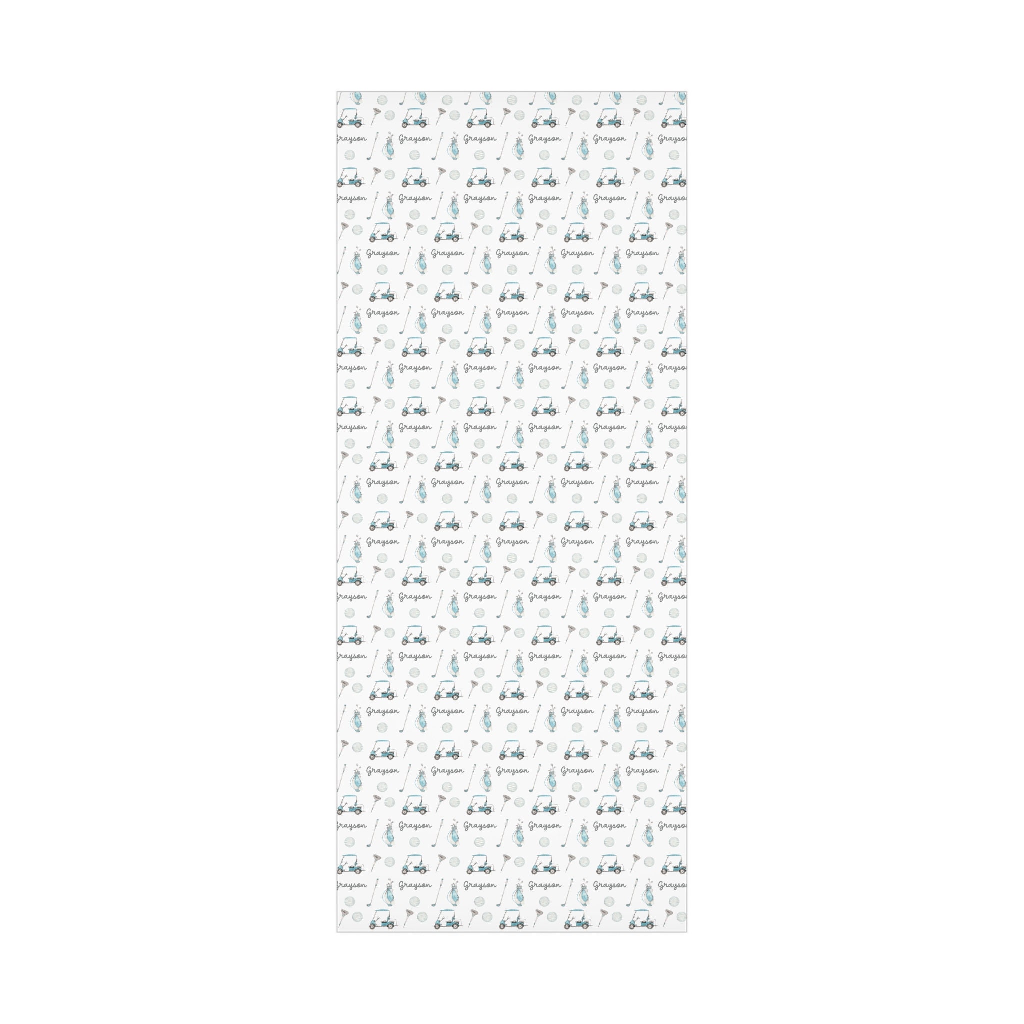 Personalized Golf Gift Wrap, Personalized Golf Wrapping Paper, Golfer ...