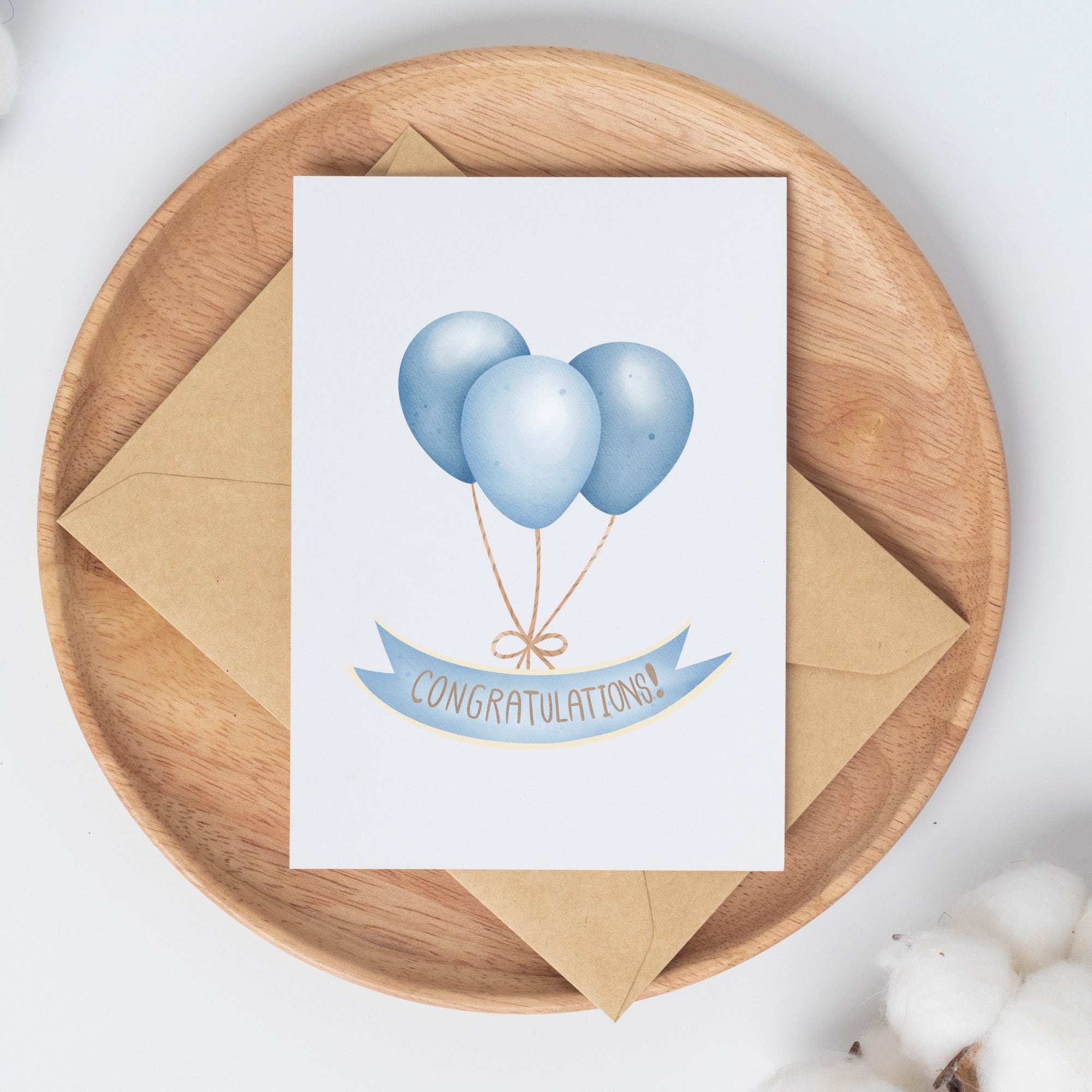 Printable Baby Shower Card, Digital Baby Shower Card, Congratulations ...