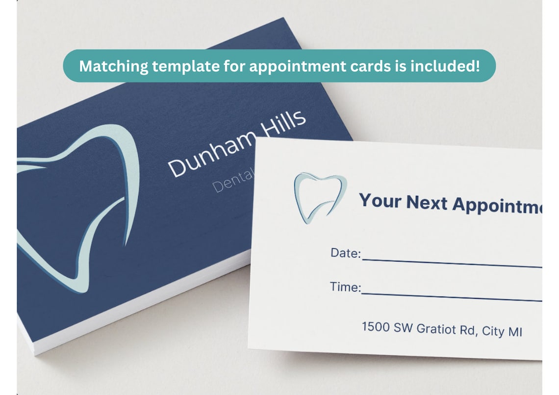 Image 4 for Dentist Appointment Card Template