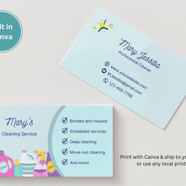 Business Card Logo Template - Etsy