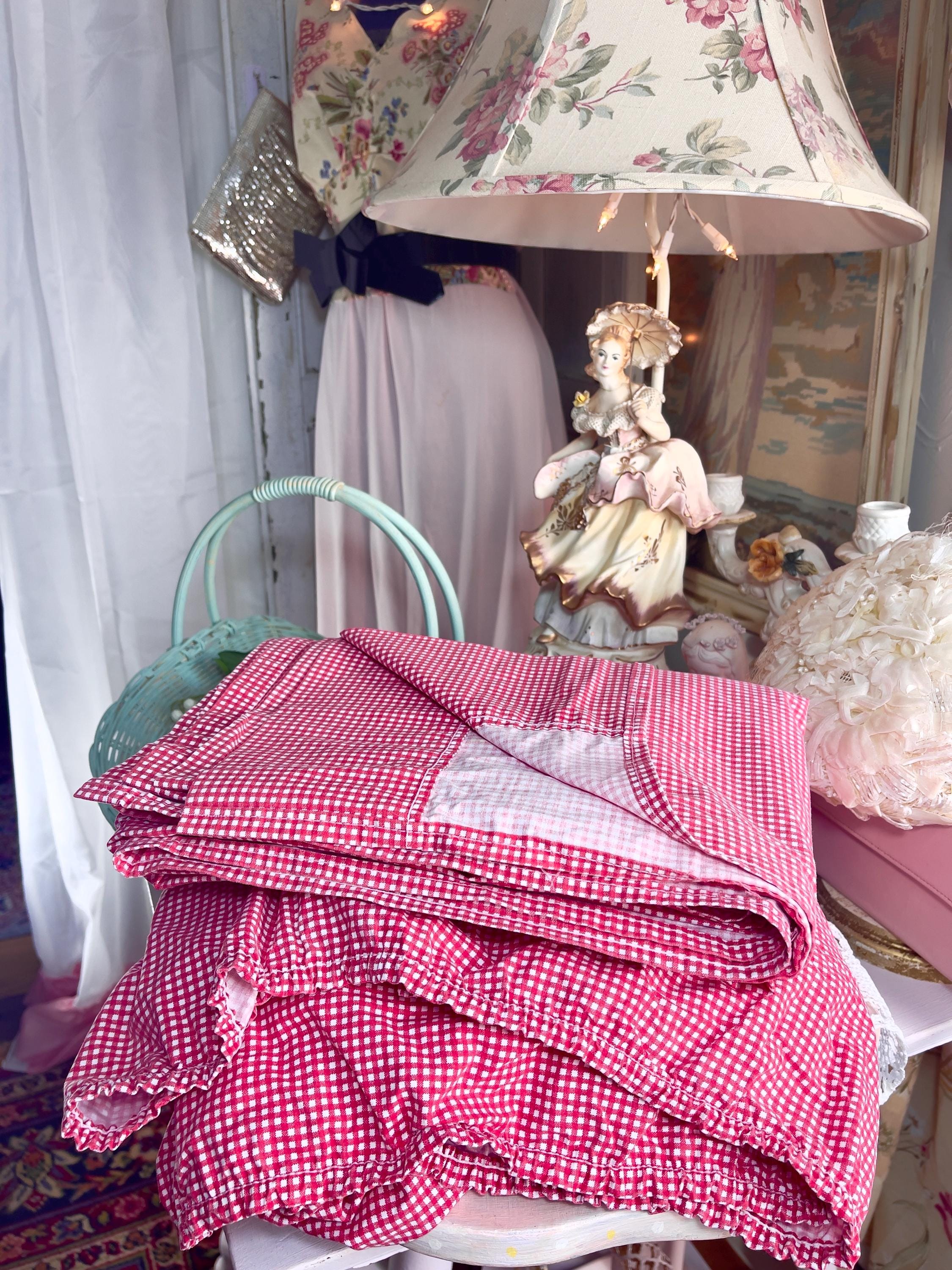 Vintage Ralph Lauren Wendy Inspired Red Gingham Twin Sheet Set - Etsy
