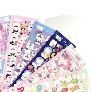 Desenhos animados da coleção de Floro da FALTA Adesivo | Adesivo coreano Polco, diário com marcadores, suprimentos para amigos por correspondência, decoração de capa de telefone, Kawaii Kpop