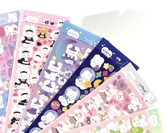 CLEARANCE Floro Collection Cartoon Sticker | Korean Sticker Polco, Bullet journal, Penpal supplies, Phone case deco, Kawaii Kpop