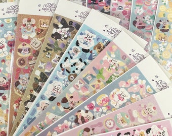 CLEARANCE Cute Cartoon Sticker | Korean Sticker Polco, Bullet journal, Penpal supplies, Phone case deco, Sticker Pack, Kawaii Assorted Kpop