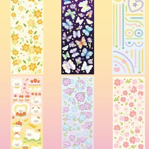 CLEARANCE!! Cute Korean Sticker Grab Bag | Polco, Bullet journal, Penpal supplies, Phone case deco, Sticker Pack, Kawaii Assorted Stickers Assorted deco (6pc)