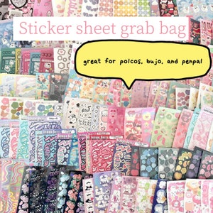 CLEARANCE!! Cute Korean Sticker Grab Bag | Polco, Bullet journal, Penpal supplies, Phone case deco, Sticker Pack, Kawaii Assorted Stickers