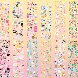 CLEARANCE!! Cute Korean Sticker Grab Bag | Polco, Bullet journal, Penpal supplies, Phone case deco, Sticker Pack, Kawaii Assorted Stickers All the fun (12pc)